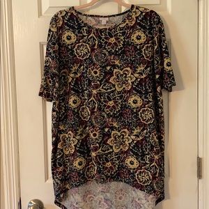 LLR Floral Irma - S Navy, plum & Ivory- legging